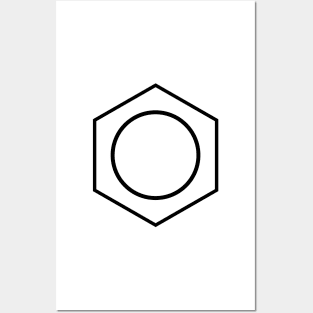 Benzene Ring Pattern Posters and Art